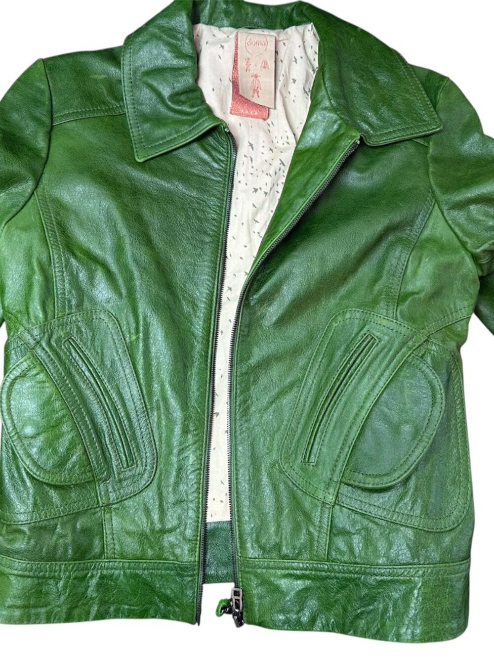 Doma Green Leather Jacket
